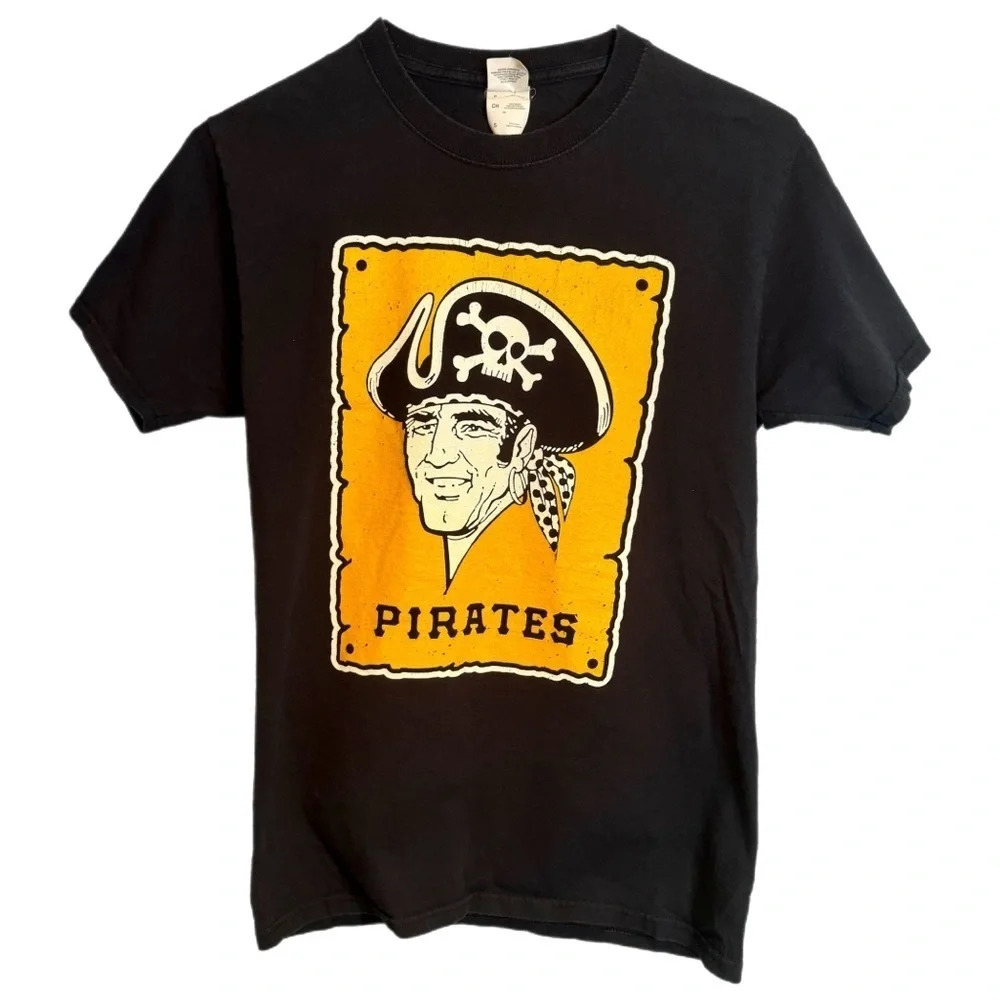 Mens Y2K Pittsburgh Pirates MLB Baseball Vintage Logo‎ FedEx Brand Shirt  Size S